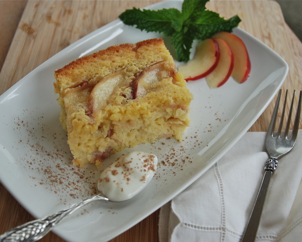 ginger nectarine cake ~~ kate in the kitchen